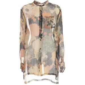 Dries Van Noten - Floral Print Silk Chiffon Shirt - FR 40